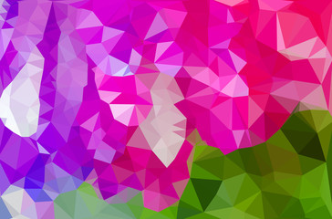 Colorful flower polygonal mosaic.