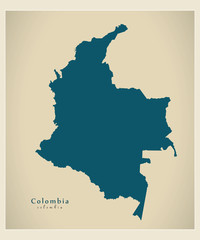 Modern Map - Colombia CO