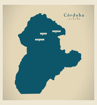Modern Map - Cordoba CO