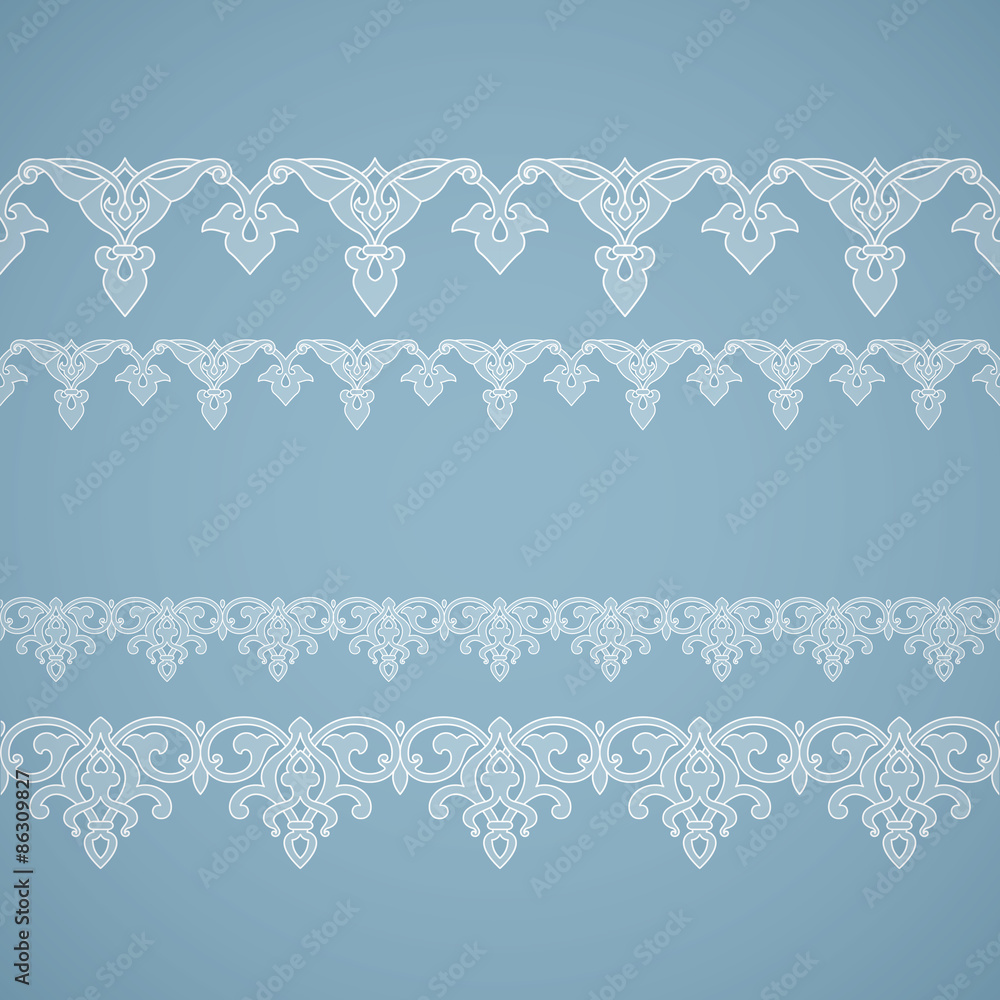 Wall mural Seamless floral ornament