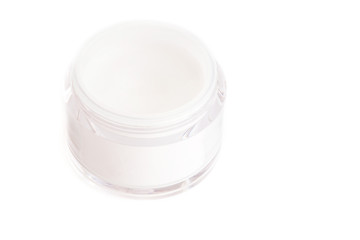 Facial or Body cream on white background
