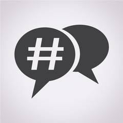 Hashtag social media icon