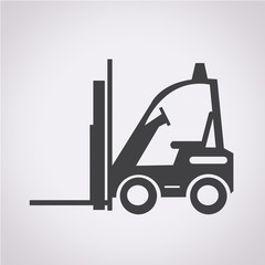 Forklift truck icon