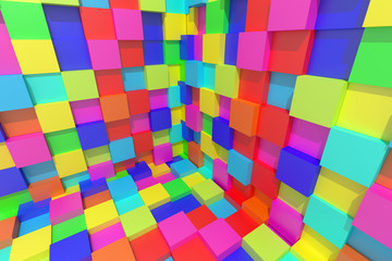 colored cubes