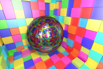 Obraz premium 3d sphere