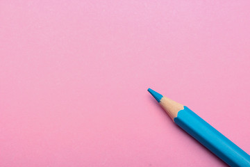 Color pencil on colored background