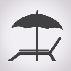 beach chair icon