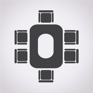 Conferance Business Table Icon