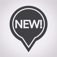New sign icon