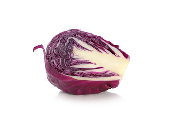 Fototapeta premium red cabbage isolated on white background