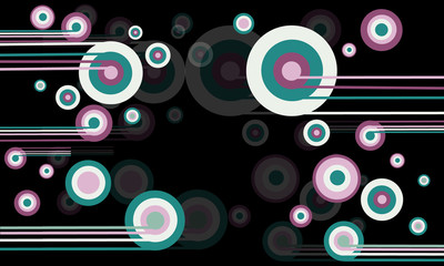 Fototapeta premium background with circles and lines