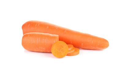 Carrot on white background