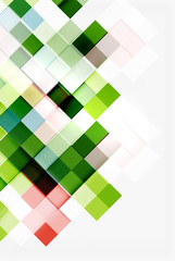 Square shape mosaic pattern design. Universal modern composition