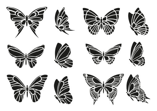 Butterfly Stencil Images – Browse 3,871 Stock Photos, Vectors, and Video