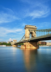 Obraz premium Chain Bridge in Budapest, Hungary