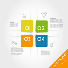 colorful infographic rounded squares