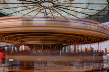 Colorful merry-go-round.