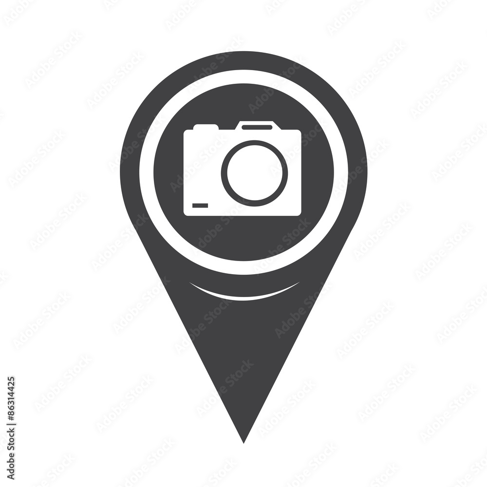 Poster map pointer camera icon