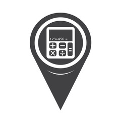 Map Pointer Calculator Icon