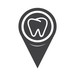 Map Pointer Tooth Icon