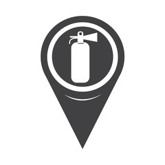 Map Pointer Fire Extinguisher Icon