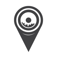 Map Pointer Donut Icon