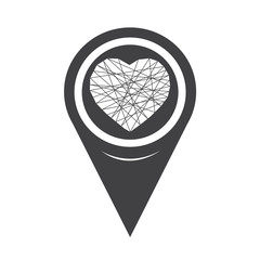 Map Pointer heart icon