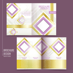 Fototapeta premium graceful half-fold template design