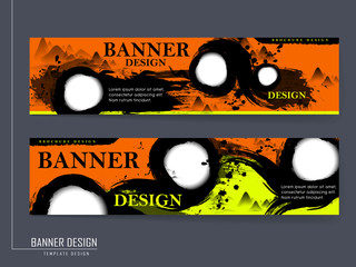 creative banner template design