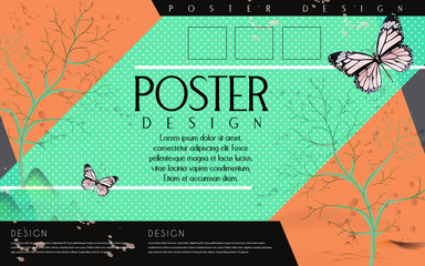 attractive poster template design