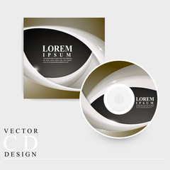 modern CD cover template design