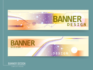 elegant banner template design