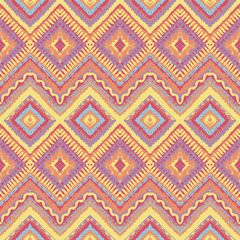 Hand drawn painted seamless pattern. Vector illustration