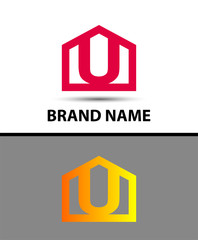 Letter U logo symbol - vector icon
