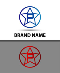 Alphabet icon P logo
