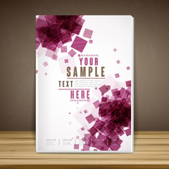 trendy book cover template design