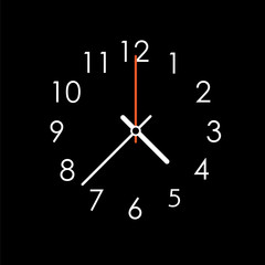 Clock icon. Vector illustration