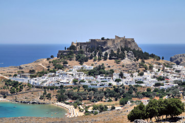 Obraz premium Lindos - perła Rodos.