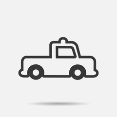 car icons  line vector illustration
