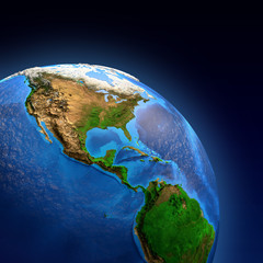 Fototapeta premium Planet Earth landforms