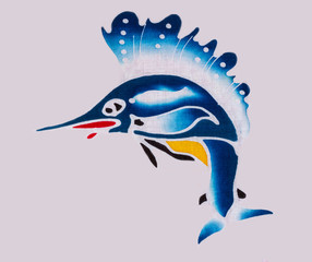 Sailfish fabric texture