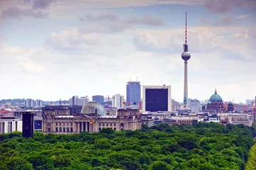 Gordijnen Berlijn stadsgezicht © borzywoj