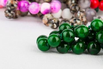 Beads jewelry - Stock Image macro.