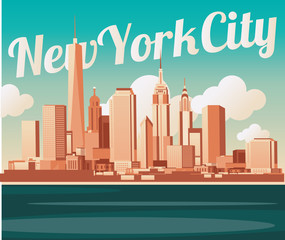 Obraz premium New York City skyline