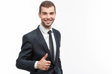 Handsome guy isolated on white