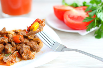 food Meat with Vegetables