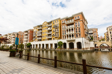 Suburban apartment buildings in hangzhou, China