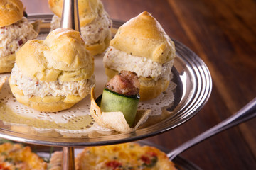 Savory pastry selection