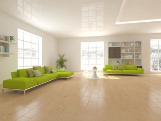 white modern interior design