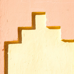 moroccan old wall and brick in antique city